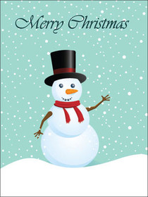 Classic Snowman Christmas Card