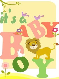 It's a Baby Boy Greeting Card