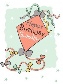 Happy Birthday Gift Kite Card