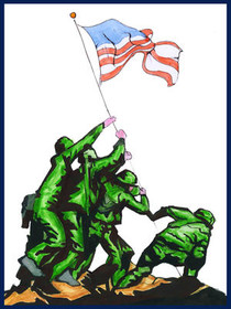 Iwo Jima Flag Raising Tribute
