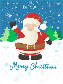 Merry Christmas Santa Greeting Card