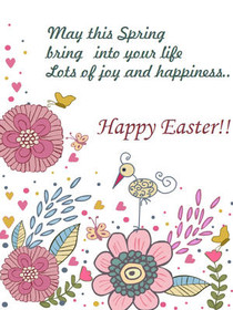 Spring Easter Joy Greeting Card