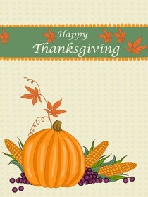 Happy Thanksgiving Greeting Card