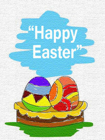 Happy Easter Greeting Card