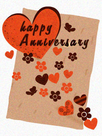 Happy Anniversary Kraft Card