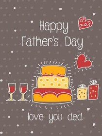 Happy Father's Day Cake Celebration