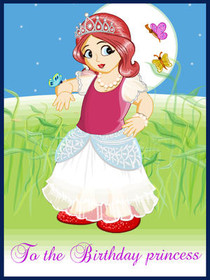 Birthday Princess Greeting Card