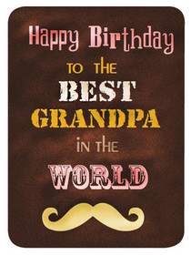 Best Grandpa Birthday Card