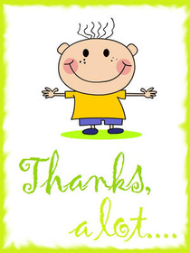Thanks A Lot Greeting Card
