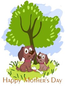 Happy Mother's Day with Cute Animals