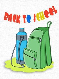 Back to School Backpack Card