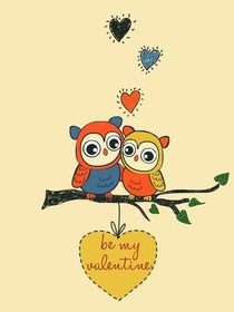 Cute Owls Love Valentine Card
