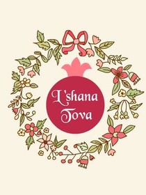 Ushana Towa Floral Wreath Card