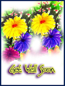 Get Well Soon Colorful Flowers