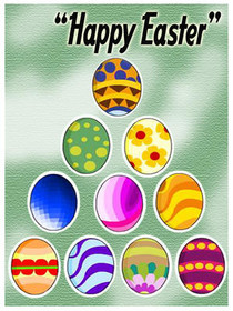 Happy Easter Egg Collection Card