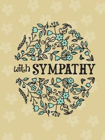 With Sympathy Floral Wreath Card