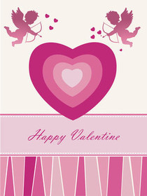 Happy Valentine Cupids & Hearts