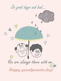 Grandparents Day Umbrella Card