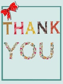 Colorful Thank You Greeting Card