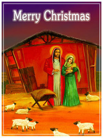 Nativity Scene Christmas Card