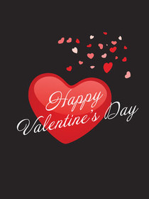 Happy Valentine's Day Heart Card