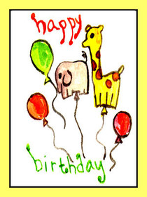 Happy Birthday Stick Figure