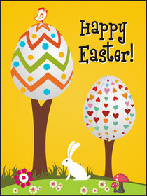 Happy Easter Chevron Egg Card