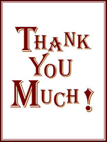 Thank You Much Greeting Card