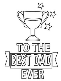 Best Dad Ever Trophy Card