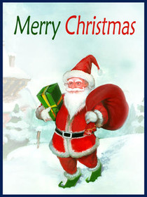 Merry Christmas Santa Greeting Card