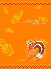 Celebrate Thanksgiving Turkey Card