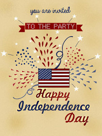 Independence Day Party Invitation