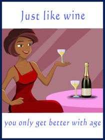 Just Like Wine Birthday Card