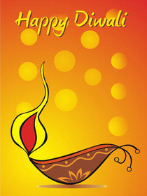 Happy Diwali Greeting Card