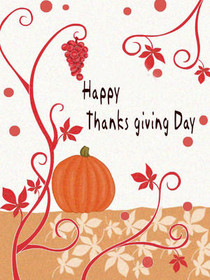 Happy Thanksgiving Day Greeting Card