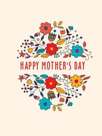 Happy Mother's Day Floral Greeting Card