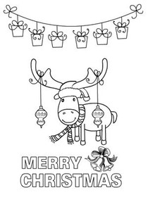 Reindeer Family Christmas Card