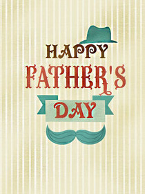 Happy Father's Day Vintage Greeting Card