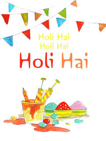 Holi Hai Festival Greeting Card
