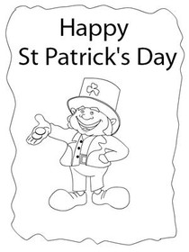 Happy St Patrick's Day Leprechaun Card