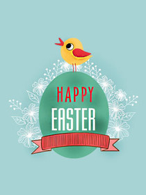 Happy Easter Greeting Card