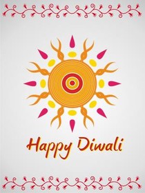 Happy Diwali Greeting Card