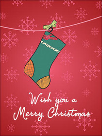 Merry Christmas Stocking Card