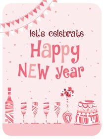 Happy New Year Celebration Card