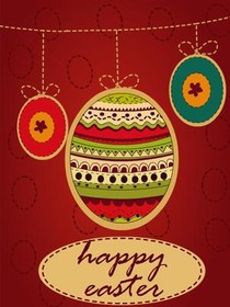 Happy Easter Ornament Greeting Card