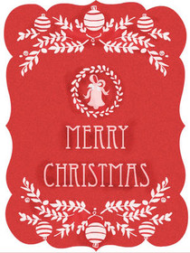 Classic Red Merry Christmas Card