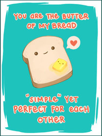 Butter & Egg Pun Greeting Card