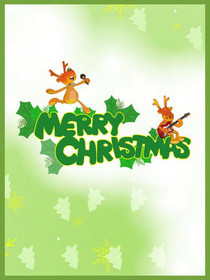 Merry Christmas with Reindeer