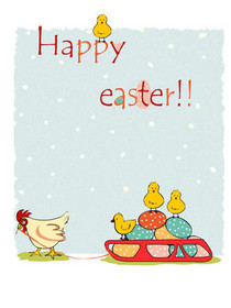 Happy Easter Greeting Card