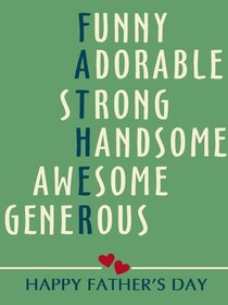 Father's Day Qualities Card